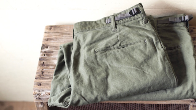 WORKERS FWP Trousers Reversed Sateen OD-Top