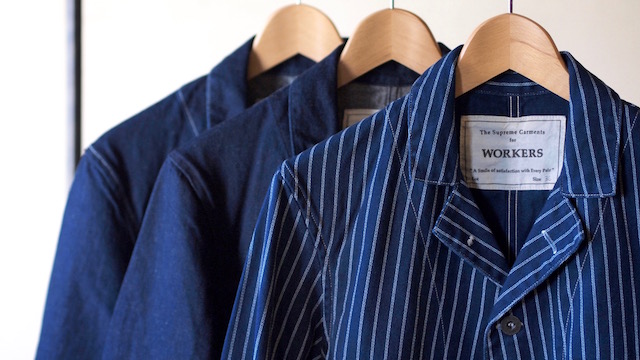 WORKERS Lot.200 Sack Coat Double Dot, Denim-Top