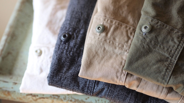 WORKERS Metal Button Work Shirt-Top