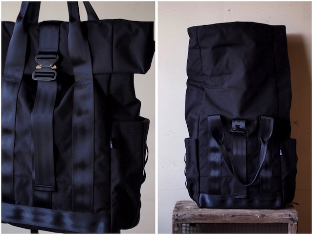 DEFY BAGS VerBockel Rolltop Pack, Black Cordura-4