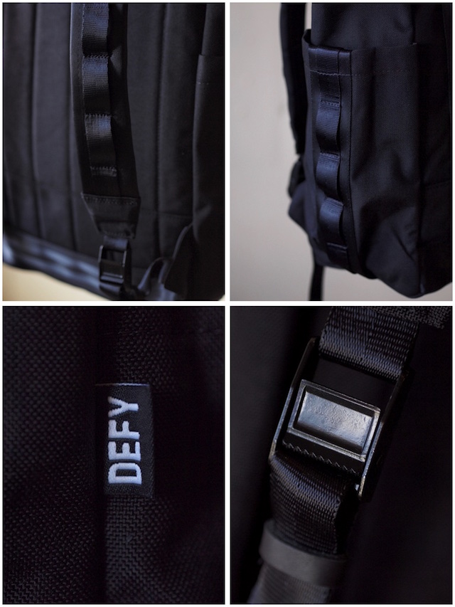 DEFY BAGS VerBockel Rolltop Pack, Black Cordura-6