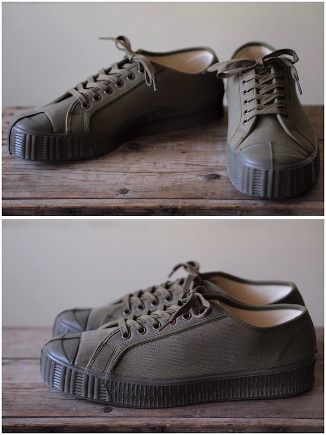 FERN Canvas Sneaker Army Type Low Cut Military Olive-2