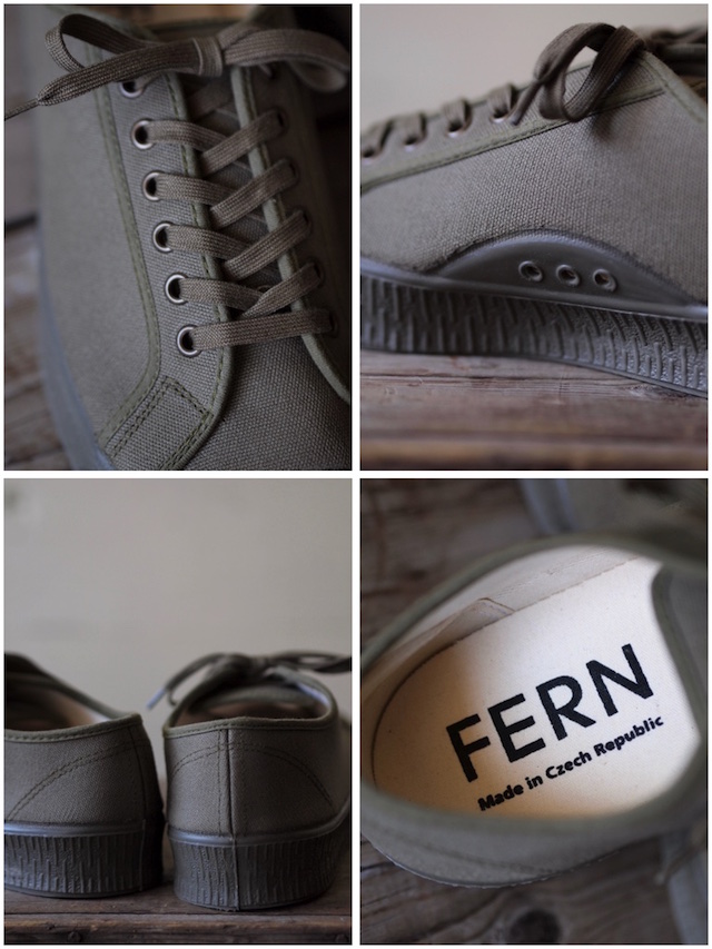 FERN Canvas Sneaker Army Type Low Cut Military Olive-3