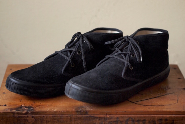 FERN Sneaker Chukka Model Suede, Nero-1