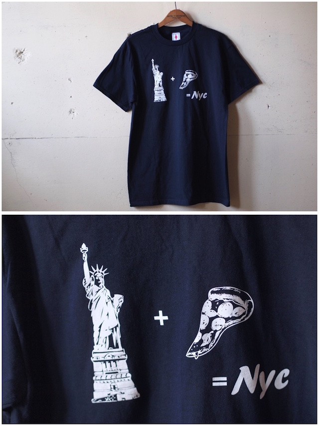 GMT (General Mean T-Shirts) PIZZA NY Navy-2