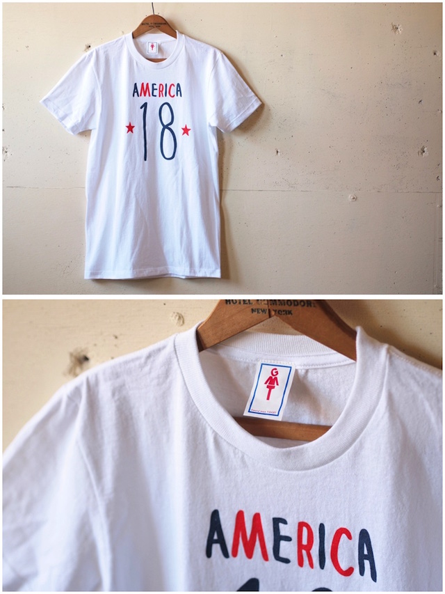 GMT Printed Tee America 18 White-2