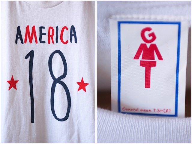 GMT Printed Tee America 18 White-3