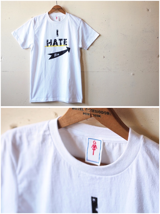 GMT Printed Tee I Hate Him White-2