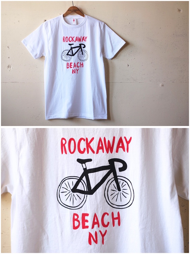 GMT Printed T-Shirt Rockaway Beach NY, White-2