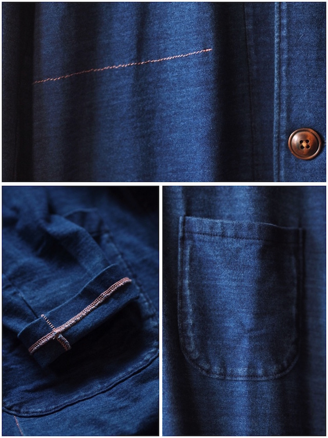 GYPSY&SONS (ジプシーアンドサンズ) Indigo P-Knit Atelier Coat