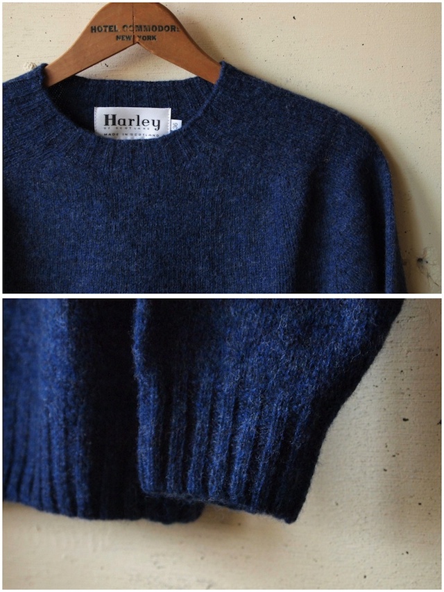 Harley of Scotland, Shetland Sweater, Denim2