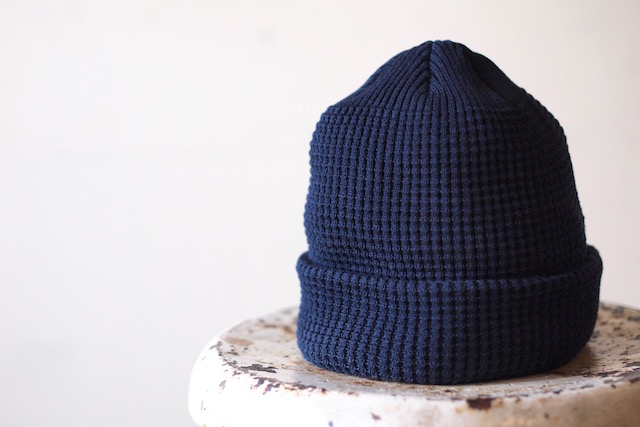 ISLAND KNIT WORKS, Andy Cotton knit Cap / IKW-A-53-Navy