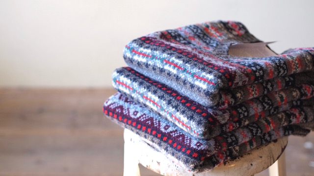 Jamieson's (ジャミーソンズ) Fair Isle Knit Vest-Top