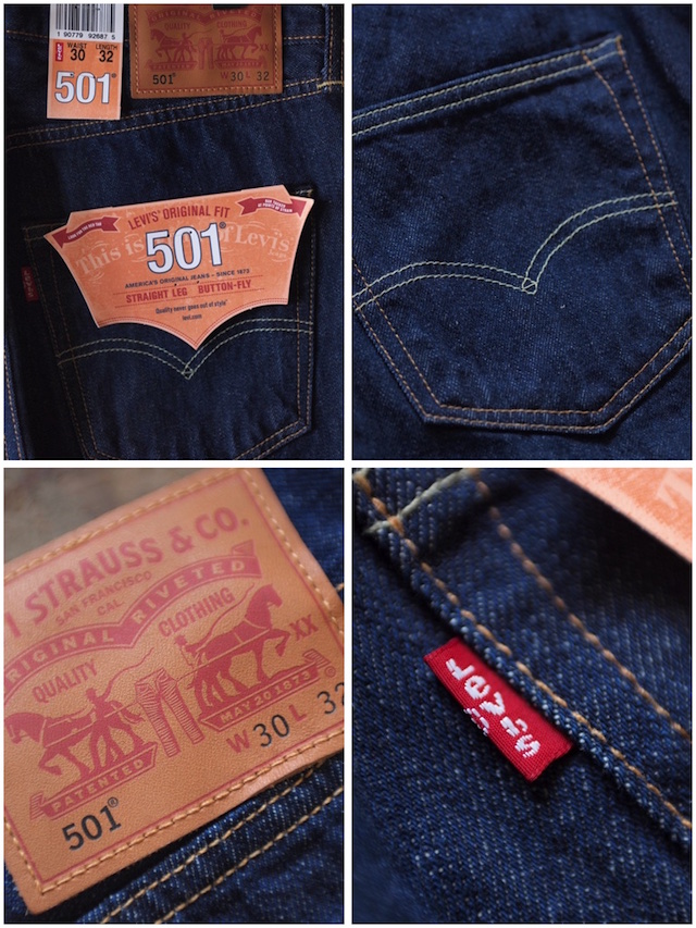 Levi's (リーバイス) 501 Rinse White Oak Denim Made in USA-7