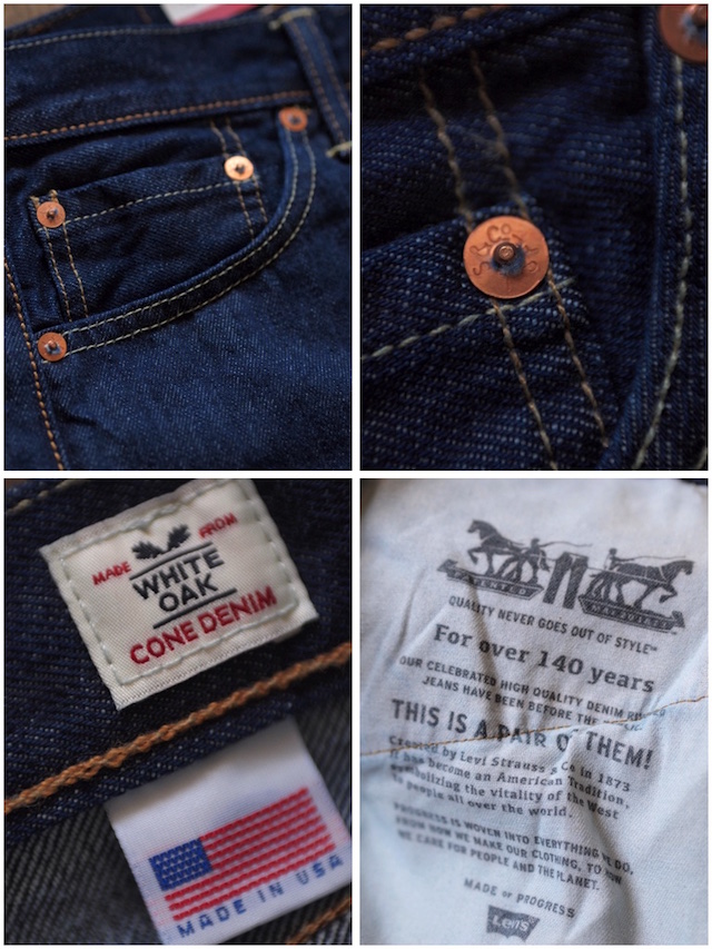 Levi's (リーバイス) 505 Rinse White Oak Denim Made in USA-8