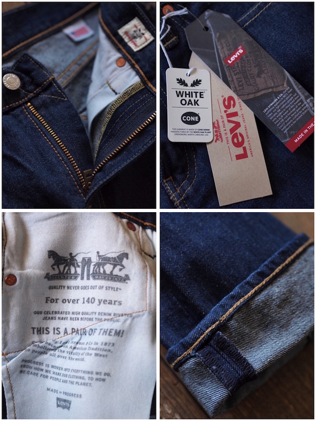 Levi's (リーバイス) 511 Rinse White Oak Denim Made in USA-6