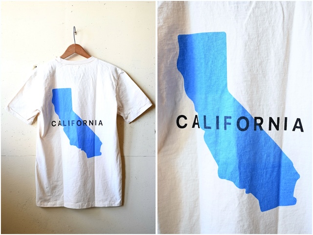 MIXTA Printed Tee California Map natural-3
