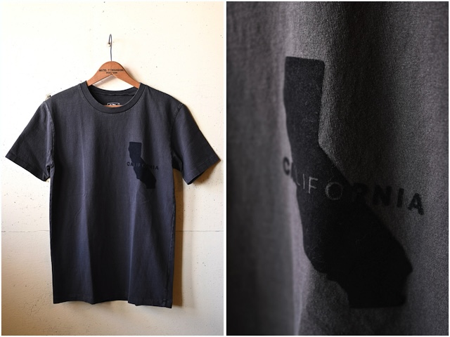 MIXTA Printed Tee California Map Vintage Black-2