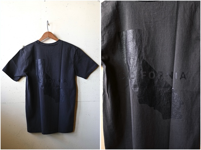 MIXTA Printed Tee California Map Vintage Black-3