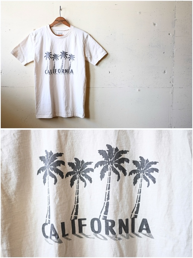 MIXTA Printed Tee Palm Tree Natural-2