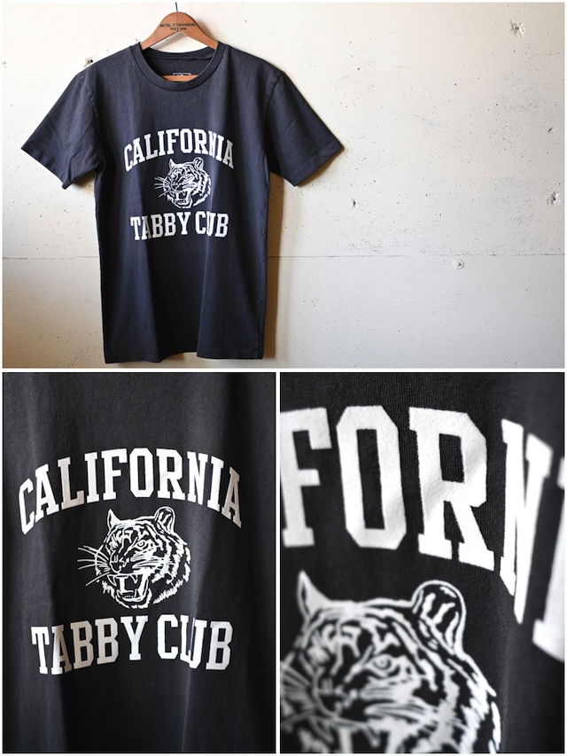 MIXTA Printed Tee Tabby Cat 26 Vintage Black-2