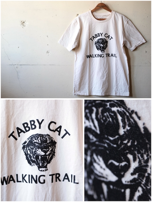 MIXTA] Printed T-Shirt / Tabby Cat-24, Natural【UNCLE JOHN】通販