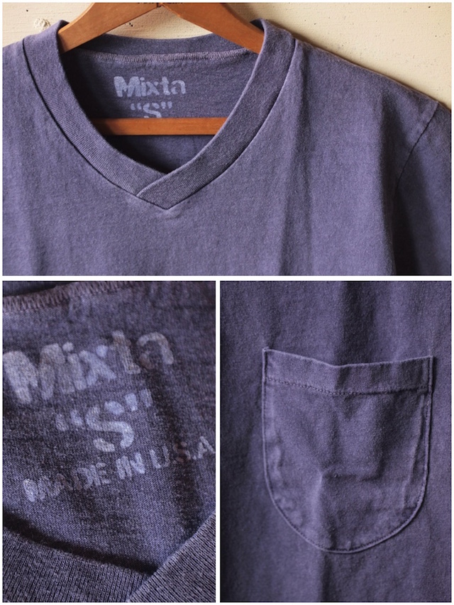 Mixta V-Neck Pocket Tee Night Ocean 2019-3