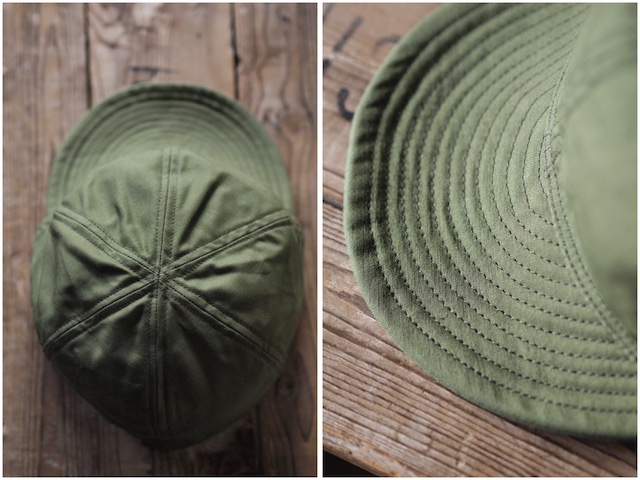 TCB jeans 40's Cap Back Sateen Olive / Army Air Force Mechanicman Cap-3