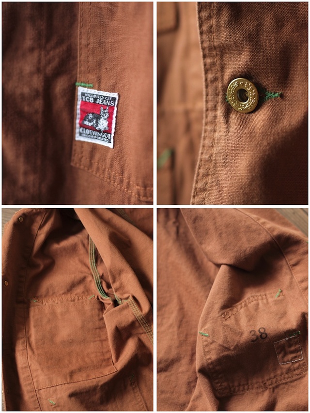 TCB jeans] Chore JKT, Brown Duck / カバーオール, ブラウン