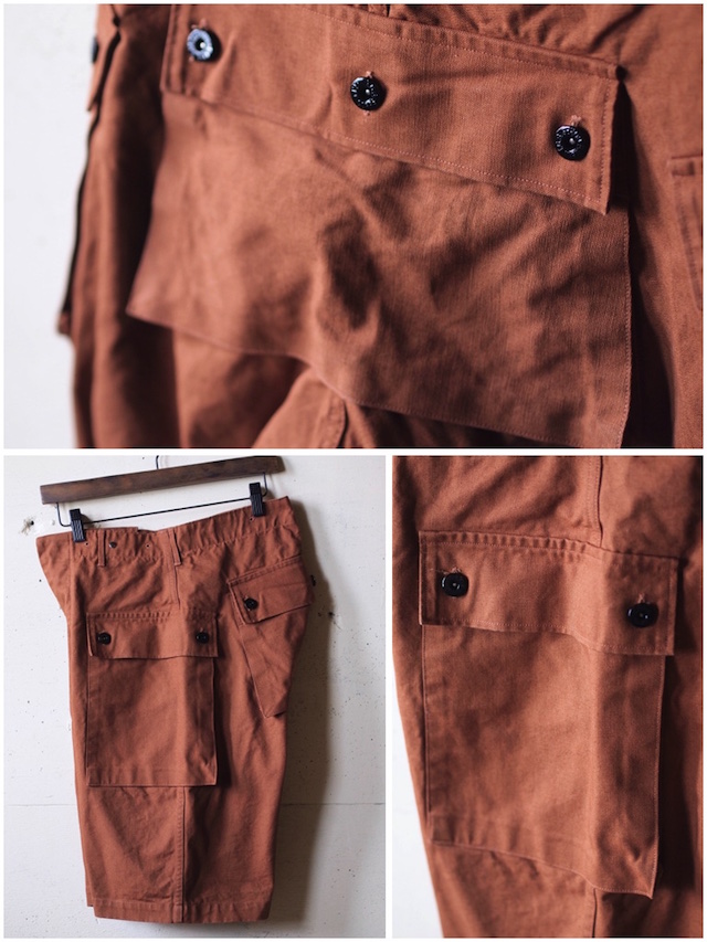 TCB jeans Crawling Shorts Brown Canvas-6