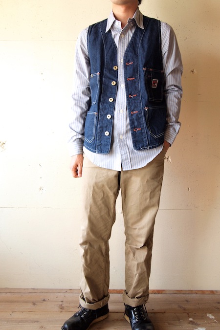 TCBjeans Foremen Vest, Denim-MAIN2