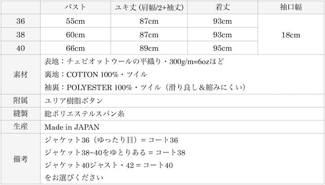 WORKERS Bal Collar Coat SCOTCH CHEVIOT-Graph