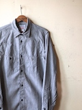 WORKERS Champion Shirt, Grey Chambray-Link