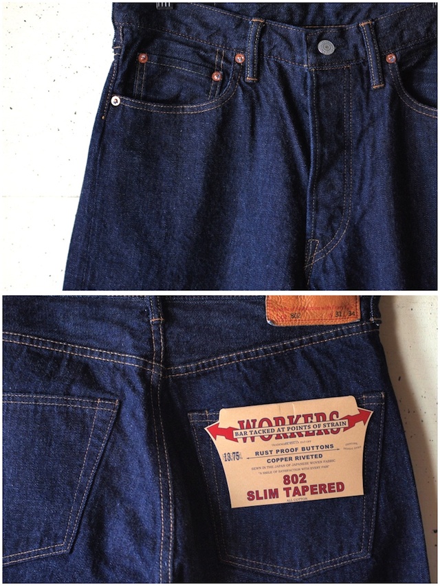 WORKERS Lot.802 Slim Tapered Jeans-5