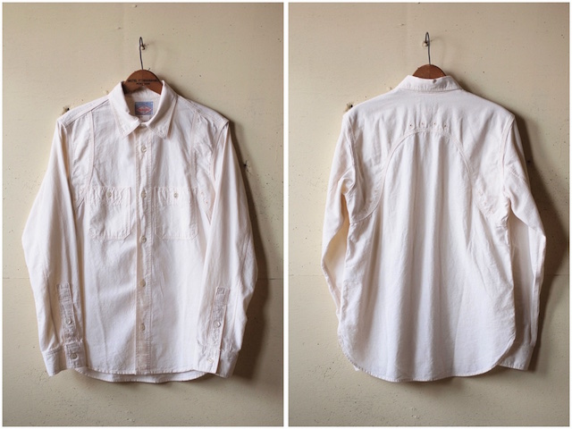 WORKERS MFG Work Shirt White Chambray-4