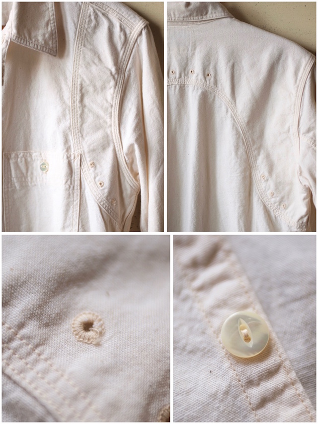 WORKERS MFG Work Shirt White Chambray-6