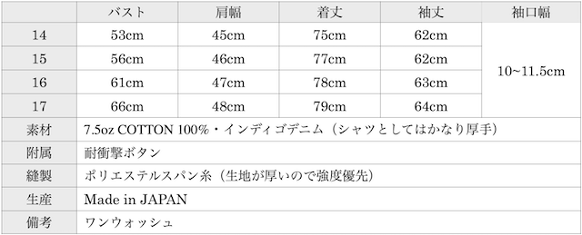 WORKERS Pullover BD 7.5oz Denim Washed-Graph