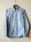 WORKERS Round Collar Shirt Supima Poplin Green-Link
