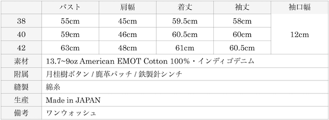 WORKERS S806XX Buckle Back WW2 Denim JKT-Graph