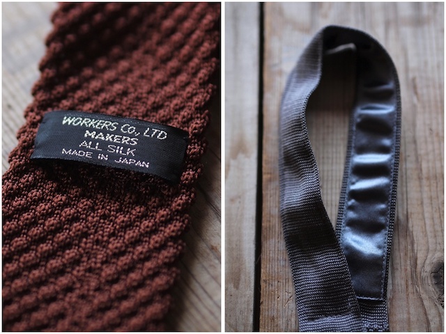 WORKERS Silk Knit Tie, 2015 F/W-5