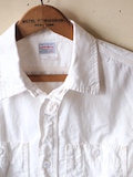 WORKERS S/S Work Shirt, White Chambray-Link